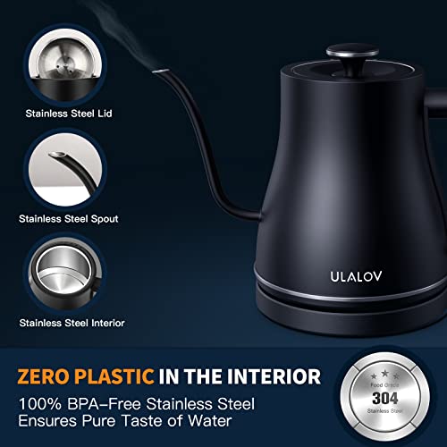 Ulalov Electric Gooseneck Kettle for Pour-over Coffee