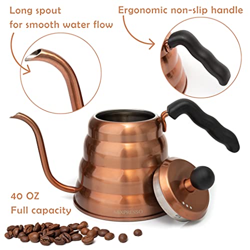 Mixpresso Gooseneck Pour Over Kettle - High-Grade Stainless Steel