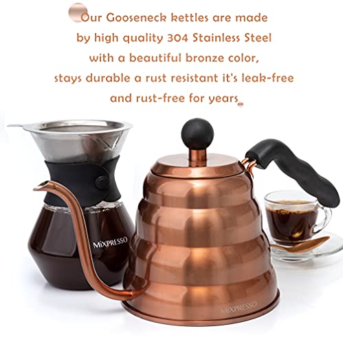 Mixpresso Gooseneck Pour Over Kettle - High-Grade Stainless Steel