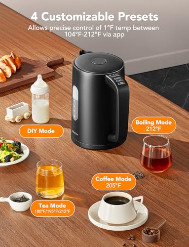 GoveeLife 1.7L Smart Electric Kettle with Temperature Control