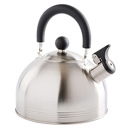 Carterton Stainless Steel Whistling Tea Kettle, 1.5-Quart