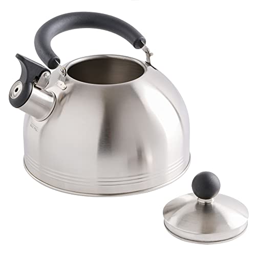 Carterton Stainless Steel Whistling Tea Kettle, 1.5-Quart