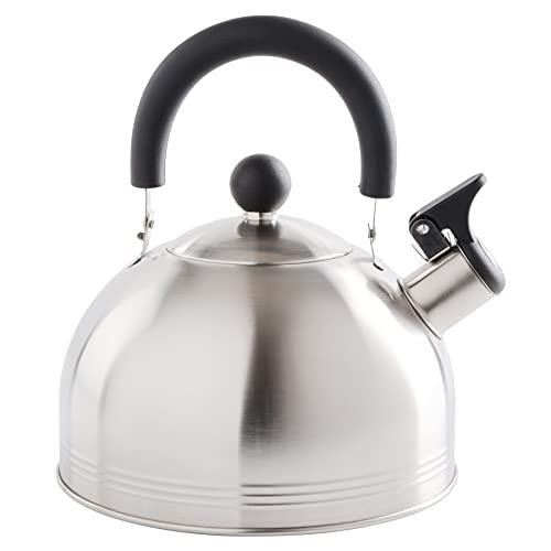 Carterton Stainless Steel Whistling Tea Kettle, 1.5-Quart