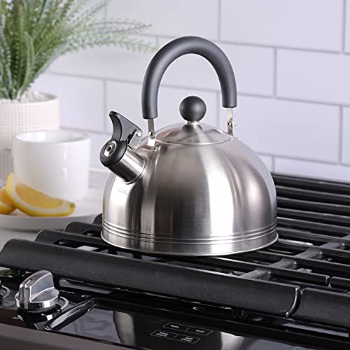 Carterton Stainless Steel Whistling Tea Kettle, 1.5-Quart