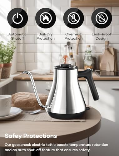 Offacy Gooseneck Electric Pour Over Coffee Kettle