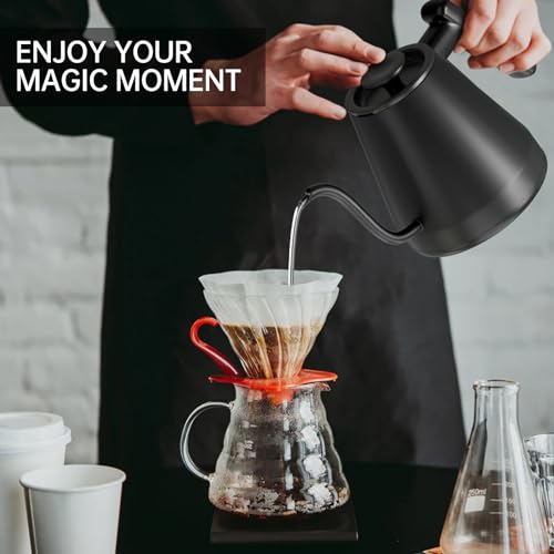 Tisanio Electric Gooseneck Kettle with Temperature Control