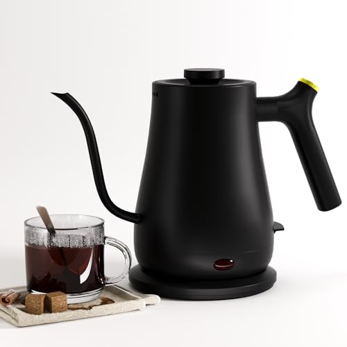 Larmstom Electric Gooseneck Kettle, 304 Stainless Steel Boiler