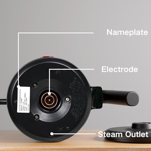 Larmstom Electric Gooseneck Kettle, 304 Stainless Steel Boiler