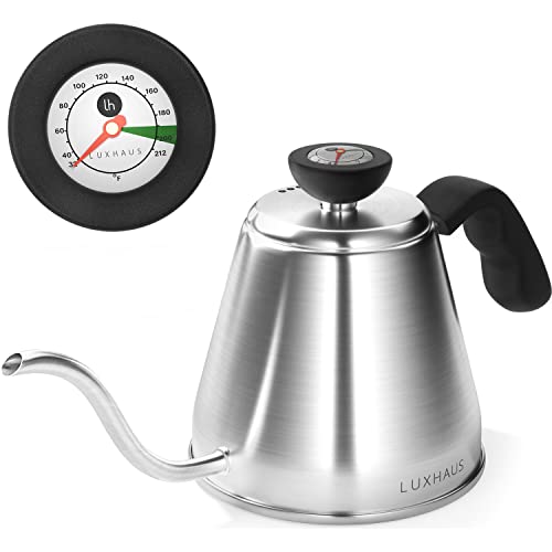 LuxHaus Pour Over Kettle with Thermometer - 40oz