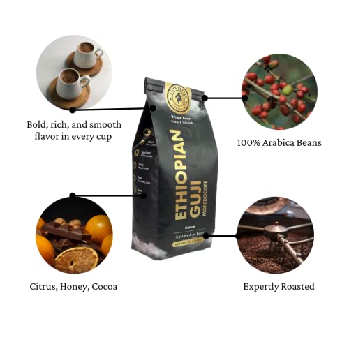 Lily's Ethiopian Specialty Guji Whole Bean Coffee, Medium Roast