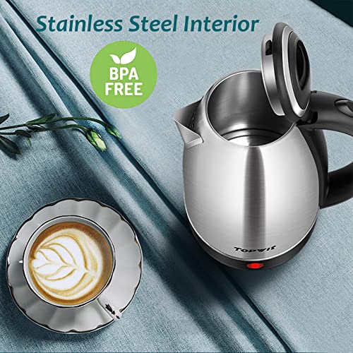 TOPWIT Electric Kettle 2.0L Stainless Steel Tea/Coffee Kettle