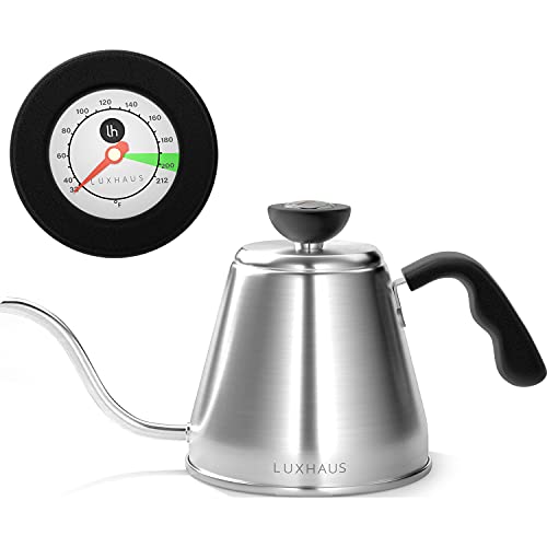 LuxHaus Gooseneck Kettle with Thermometer - Coffee/Tea Maker