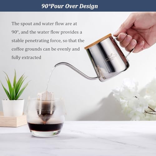 MERMOO YILAN Stainless Steel Gooseneck Coffee Kettle