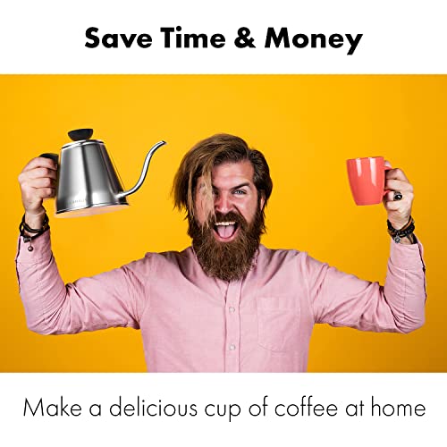 LuxHaus Gooseneck Kettle with Thermometer - Coffee/Tea Maker