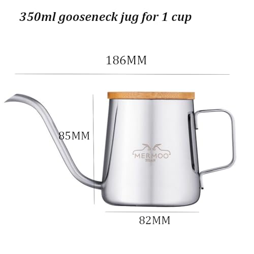 MERMOO YILAN Stainless Steel Gooseneck Coffee Kettle