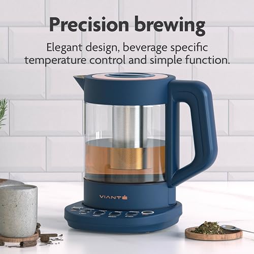 Electric Glass Kettle with Tea Infuser and Temperature Control