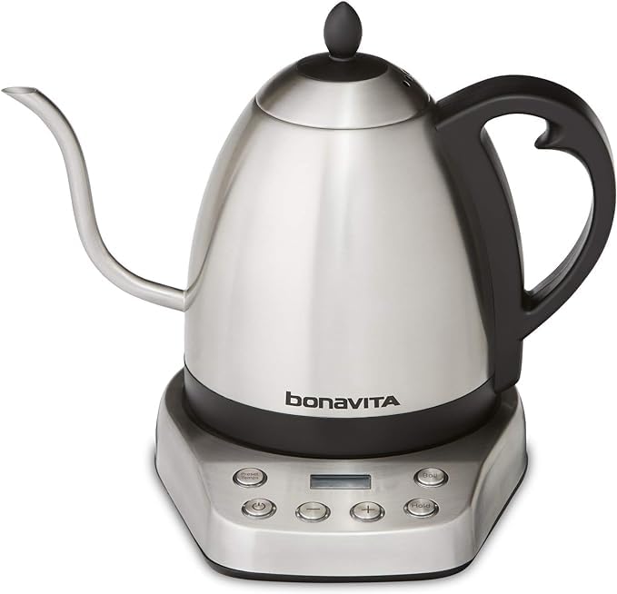 Bonavita 1L Digital Variable Temp Gooseneck Kettle, 6 Preset