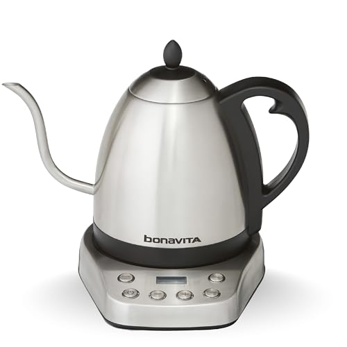Bonavita 1L Digital Variable Temp Gooseneck Kettle, 6 Preset