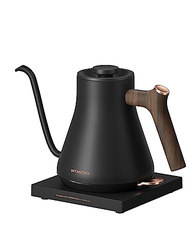 Matte Black Electric Kettle for Pour-over Coffee