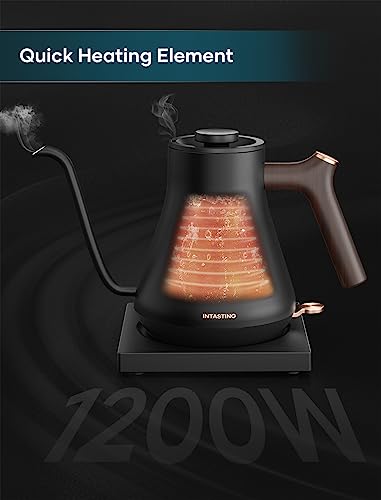 Matte Black Electric Kettle for Pour-over Coffee