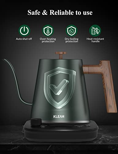KLEAH Gooseneck Electric Kettle - 0.8L Tea & Coffee