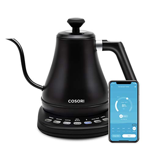 COSORI Smart Bluetooth Gooseneck Kettle for Coffee & Tea