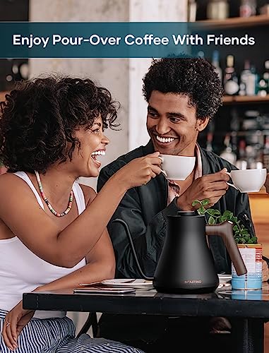 Matte Black Electric Kettle for Pour-over Coffee