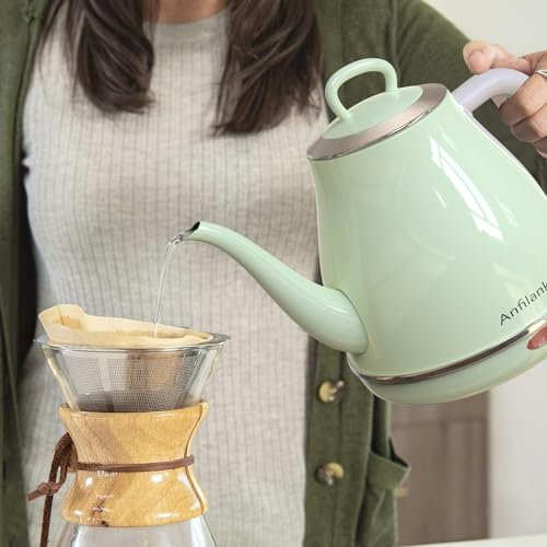Anfilank Electric Gooseneck Kettle, 1L, Fast Boil
