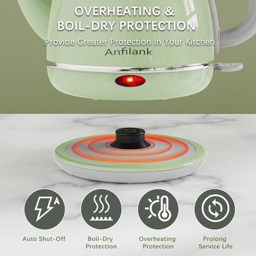 Anfilank Electric Gooseneck Kettle, 1L, Fast Boil