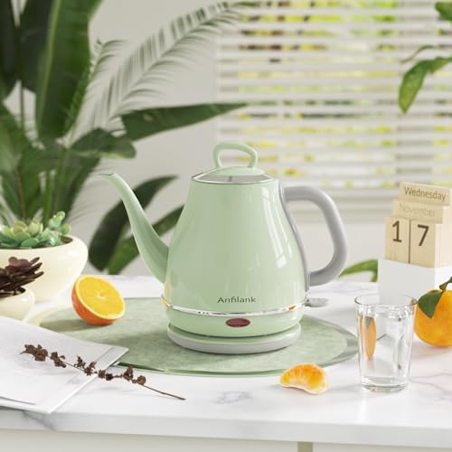 Anfilank Electric Gooseneck Kettle, 1L, Fast Boil