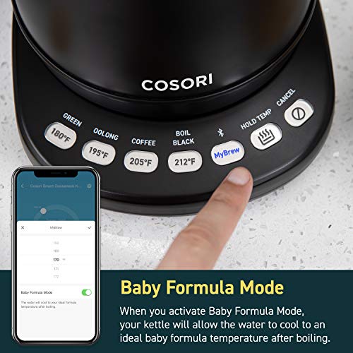 COSORI Smart Bluetooth Gooseneck Kettle for Coffee & Tea