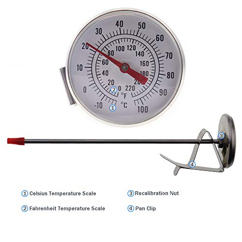 Barista Milk Thermometer for Steaming Milk, Yogurt Making