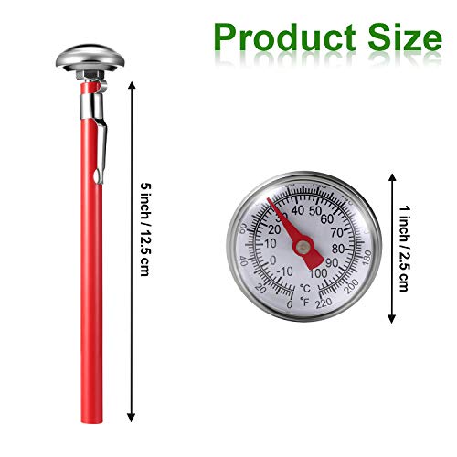 3-Piece Stainless Steel Milk Frothing Thermometer Set