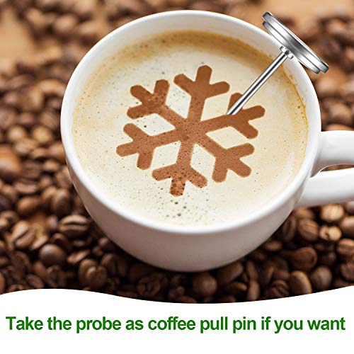 3-Piece Stainless Steel Milk Frothing Thermometer Set