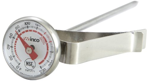 Winco Dial Frothing Thermometer with 5-Inch Probe