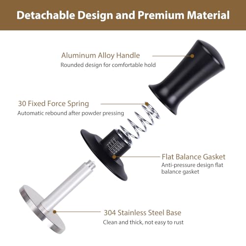 51mm Attsky Espresso Tamper with Depth Adjustment