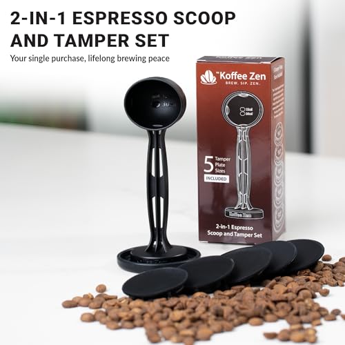 Espresso Scoop and Tamper Set with 5 Sizes