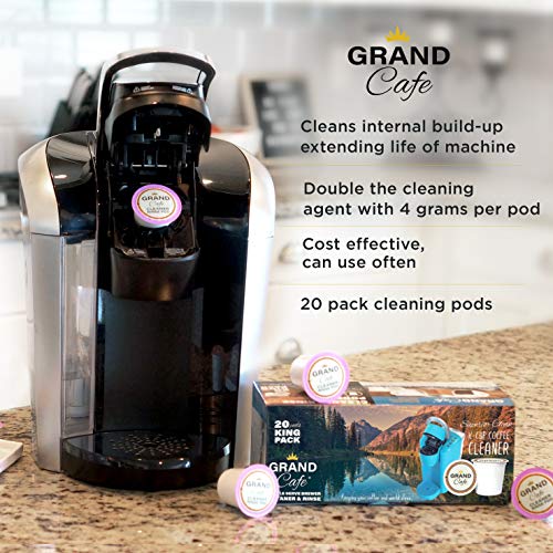 Grand Cafe K-Cup Cleaner and Rinse - 20 Pack