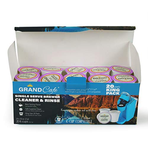 Grand Cafe K-Cup Cleaner and Rinse - 20 Pack