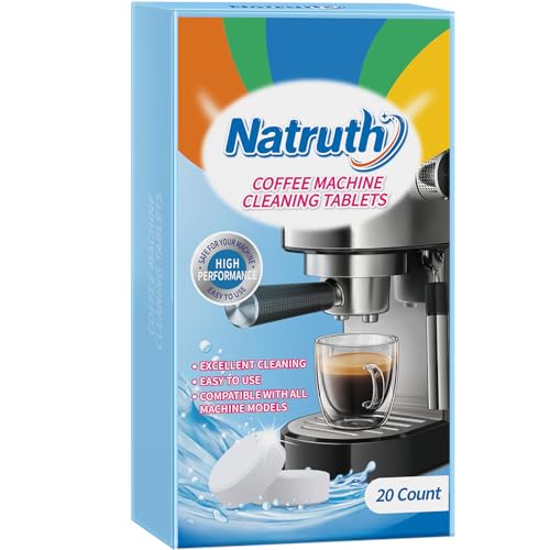 NATRUTH Coffee Machine Cleaning Tablets - 20 Count