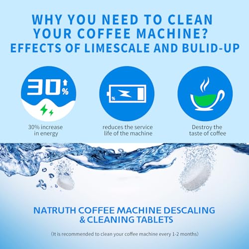 NATRUTH Coffee Machine Cleaning Tablets - 20 Count
