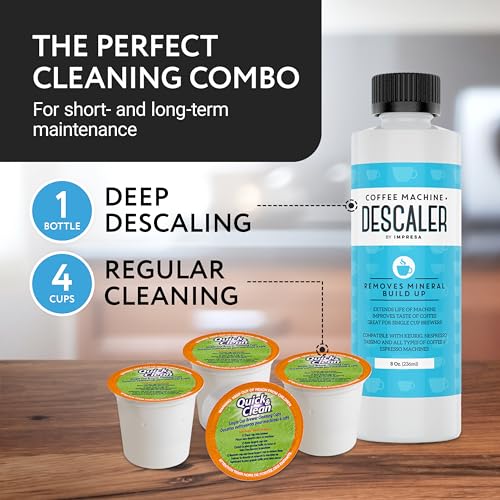 IMPRESA Coffee Descaler & Cleaning Kit Bundle - Keurig Compatible