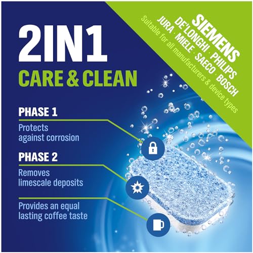 WoldoClean 2in1 Descaler Tablets for Coffee Machines - Keurig, Nespresso, Delonghi, Miele