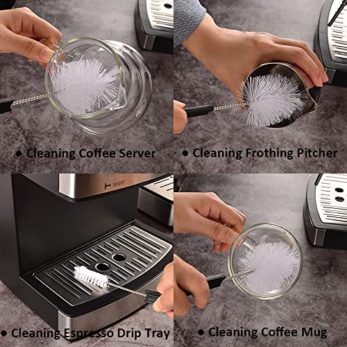 CAFEMASY 5pcs Espresso Machine Cleaning Brush Pack
