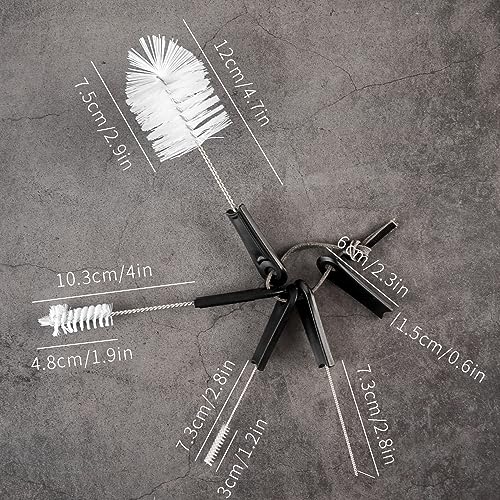 CAFEMASY 5pcs Espresso Machine Cleaning Brush Pack