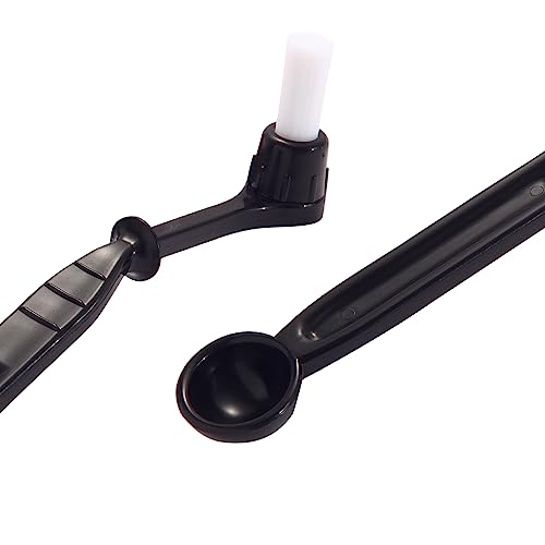 2 Coffee Cleaning Brushes with Spoons & Filter