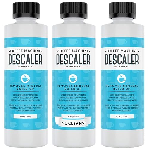 IMPRESA 3 Pack Coffee Machine Descaler for Keurig