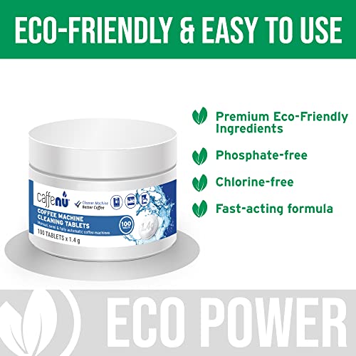 Caffenu Coffee Machine Cleaner Tablets - 100 Tablets