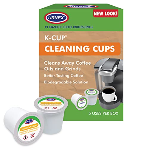 Urnex Cleaning Pods - 5 Pods for Keurig & Single Serve Machines