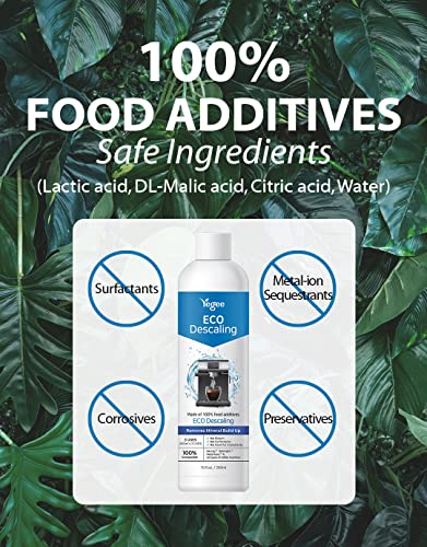 Yegee Eco Liquid Coffee Machine Descaler, 100% Plant-Based